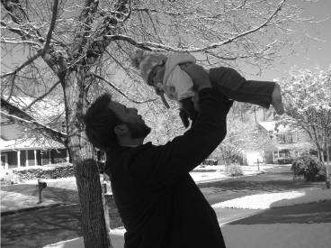 Julia and her Daddy out in the snow…